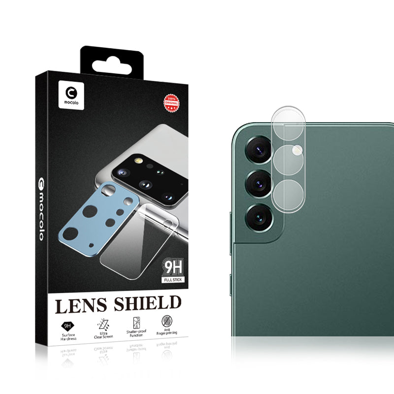 MOCOLO For Samsung Galaxy S23 Plus Camera Lens Protector, Silk Printing HD Tempered Glass Lens Protective Film
