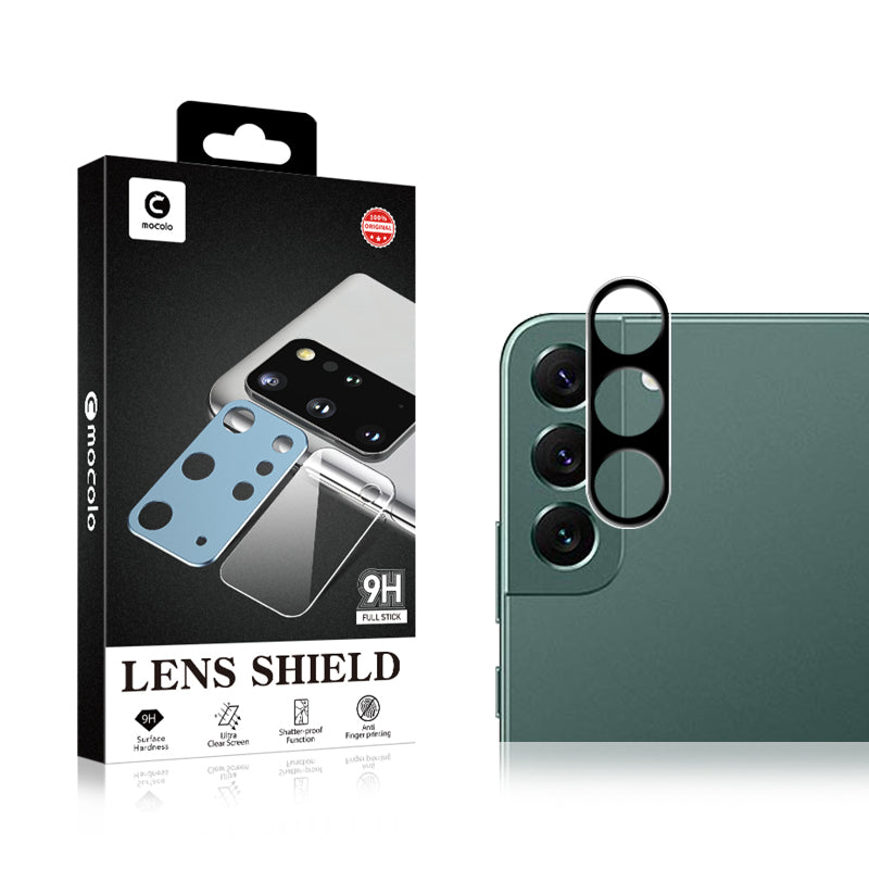 MOCOLO For Samsung Galaxy S23 9H Hardness Camera Lens Protector, Silk Printing HD Tempered Glass Lens Protective Film