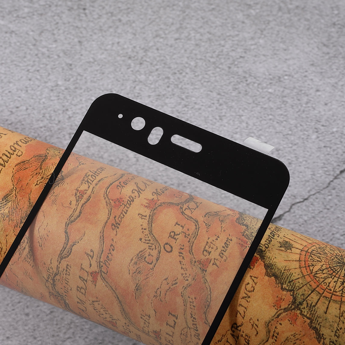 For Huawei P10 Silk Print Full Screen Cover Mobile Tempered Glass Protector Film