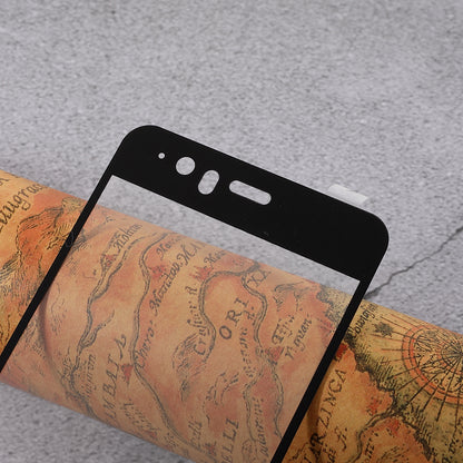 For Huawei P10 Silk Print Full Screen Cover Mobile Tempered Glass Protector Film
