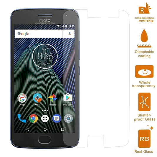 0.3mm Tempered Glass Screen Guard Film For Motorola Moto G5 Plus (Arc Edge)