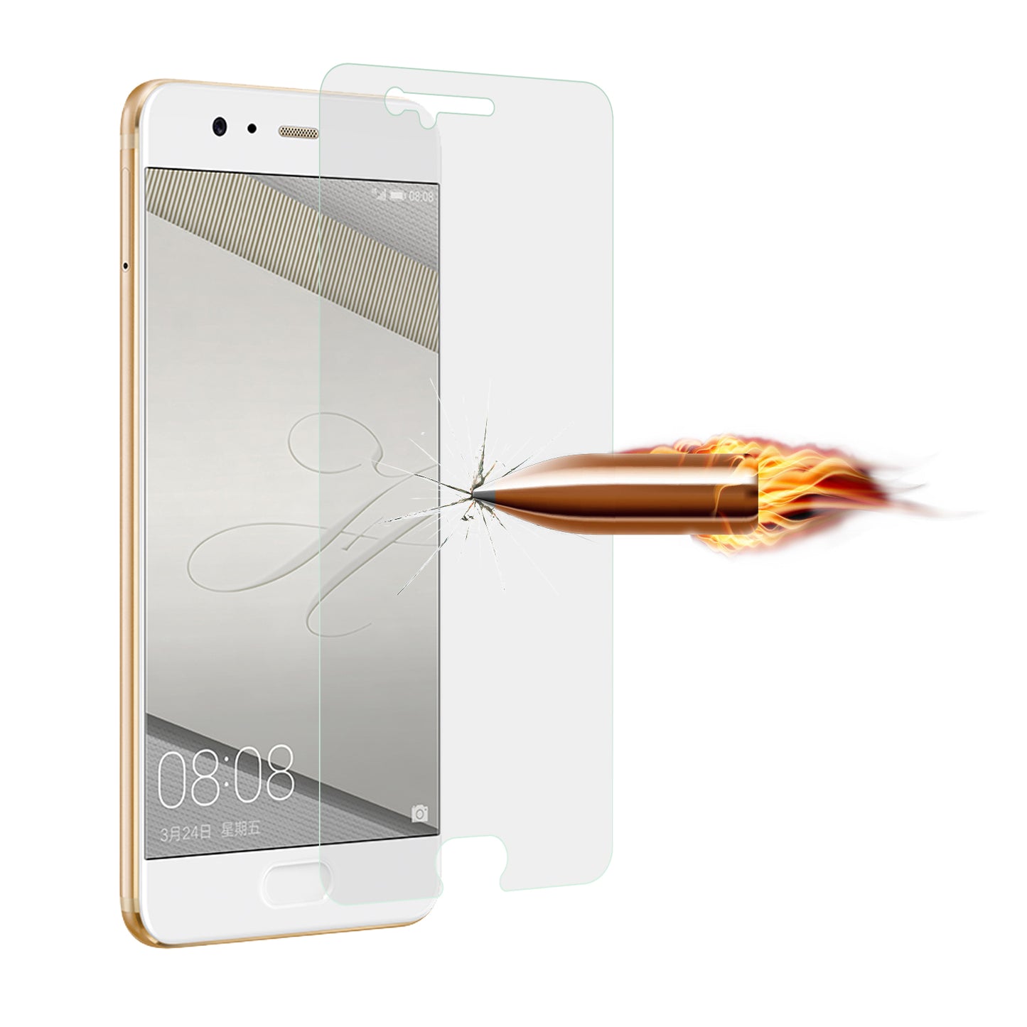 For Huawei P10 0.3mm Mobile Tempered Glass Screen Protector Film (2.5D Arc Edge)