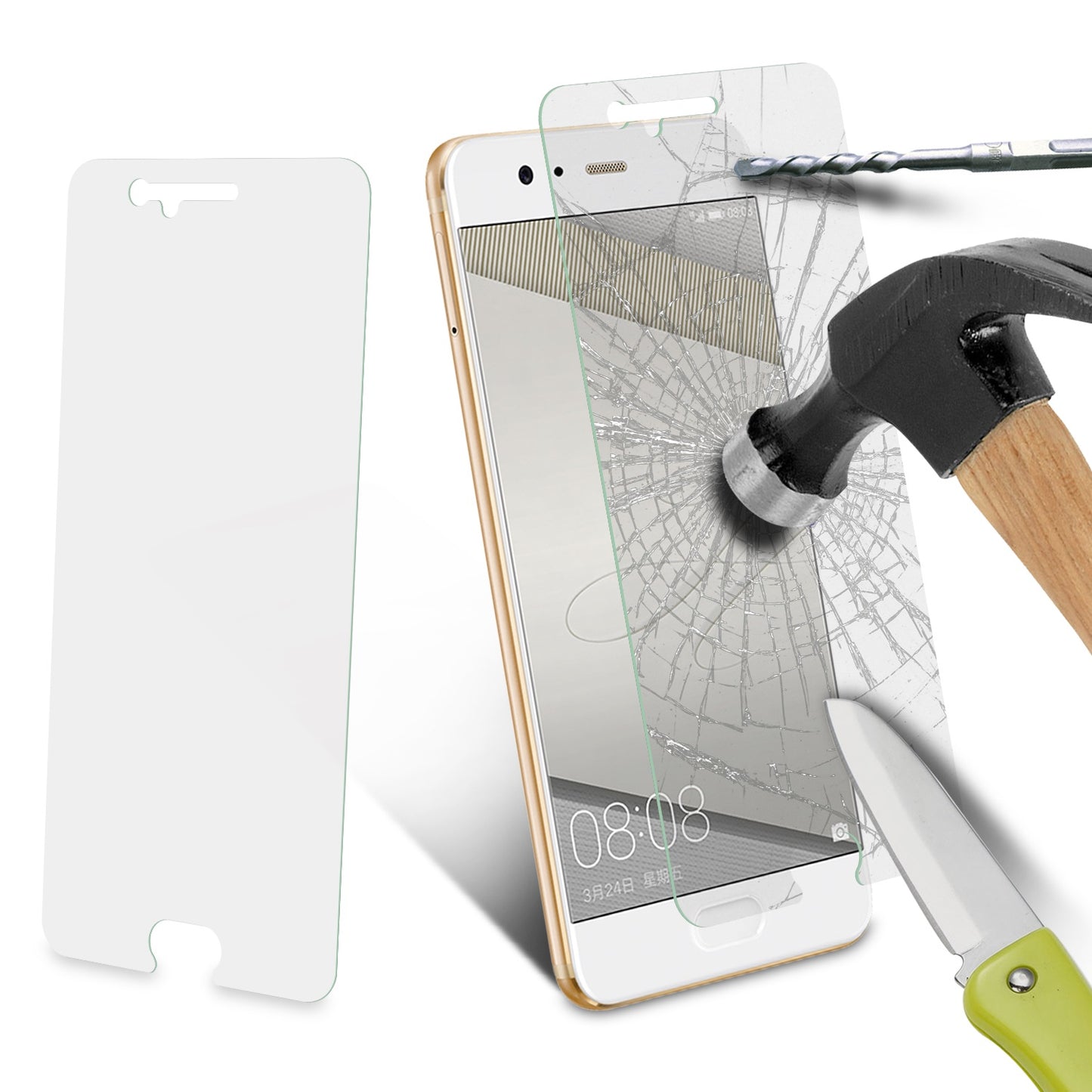 For Huawei P10 0.3mm Mobile Tempered Glass Screen Protector Film (2.5D Arc Edge)