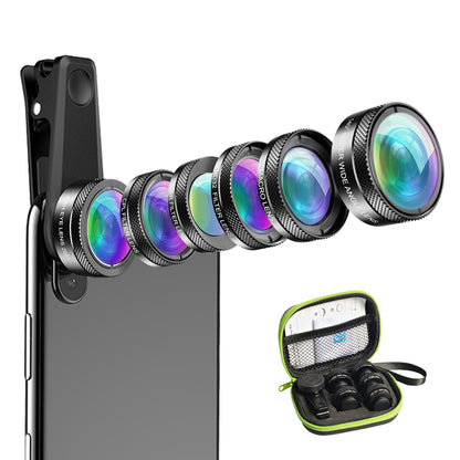 APEXEL APL-DG6V2 HD Multi-function Wide Angle/Star Filter/Macro/Fisheye/ND Filter/CPL Filter 6-in-1 Lens Kit