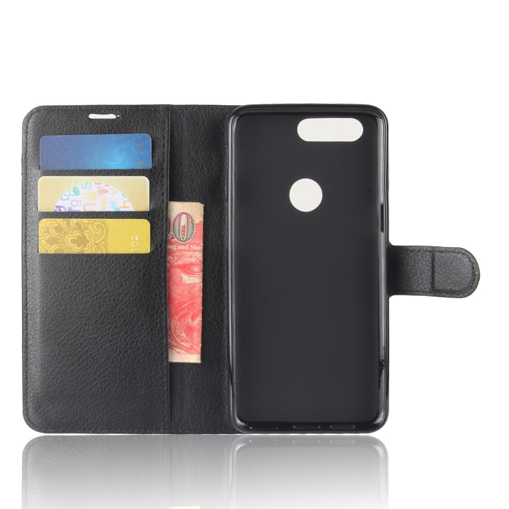 Litchi Texture Wallet Stand Leather Case for OnePlus 5T