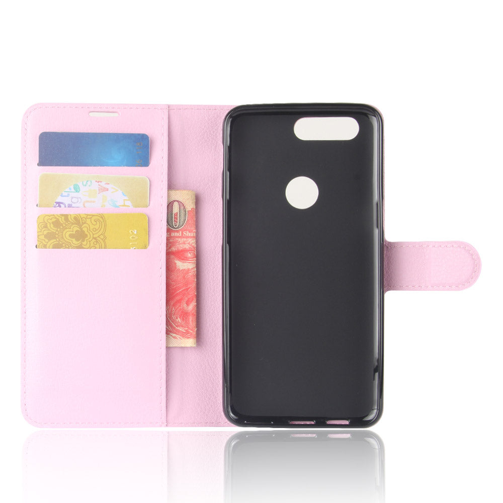 Litchi Texture Wallet Stand Leather Case for OnePlus 5T