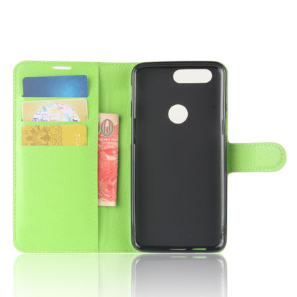 Litchi Texture Wallet Stand Leather Case for OnePlus 5T