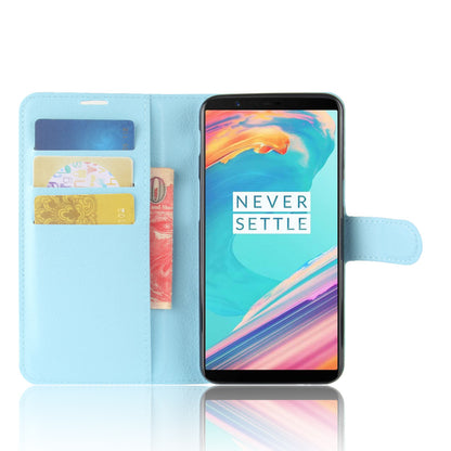 Litchi Texture Wallet Stand Leather Case for OnePlus 5T