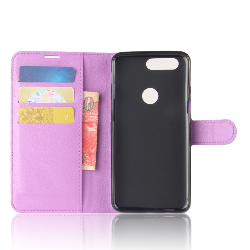 Litchi Texture Wallet Stand Leather Case for OnePlus 5T
