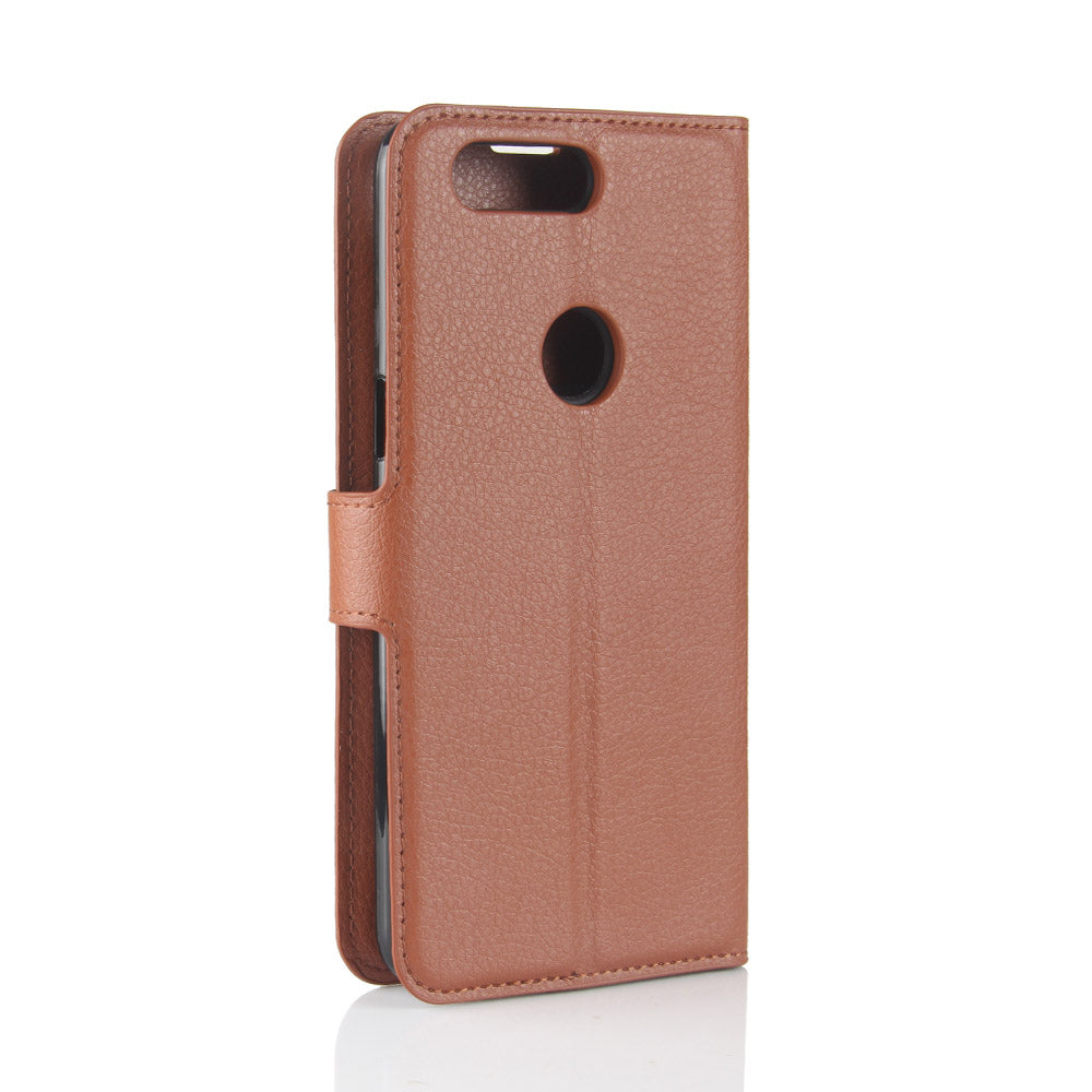 Litchi Texture Wallet Stand Leather Case for OnePlus 5T
