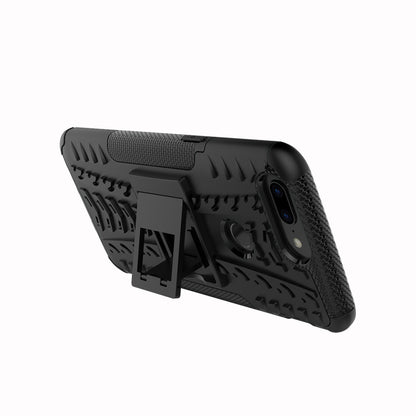 Tyre Pattern 2-in-1 PC + TPU Hybrid Phone Case with Kickstand for OnePlus 5T