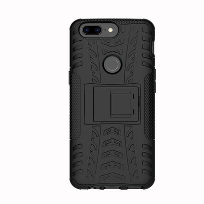 Tyre Pattern 2-in-1 PC + TPU Hybrid Phone Case with Kickstand for OnePlus 5T