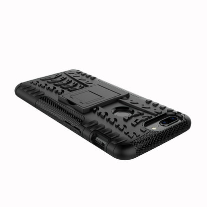 Tyre Pattern 2-in-1 PC + TPU Hybrid Phone Case with Kickstand for OnePlus 5T