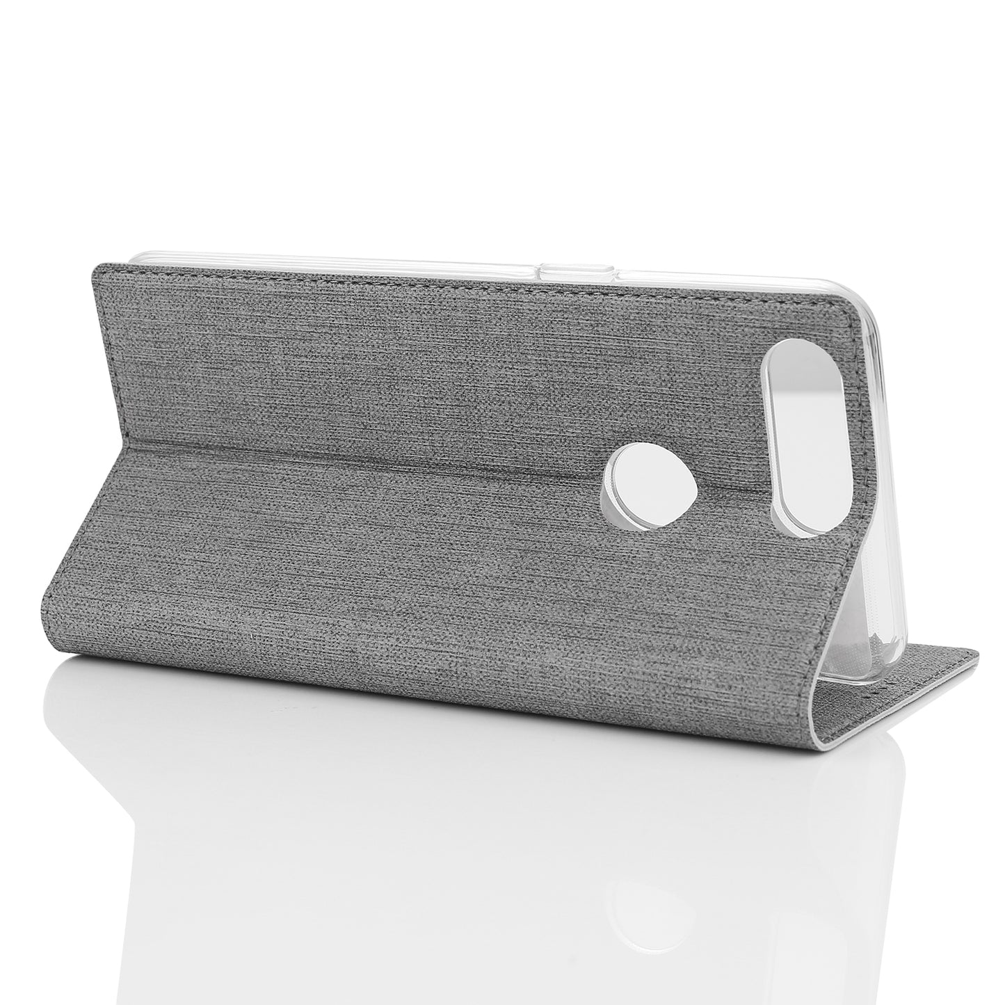 VILI DMX Cross Texture Card Holder Leather Stand Case for OnePlus 5T