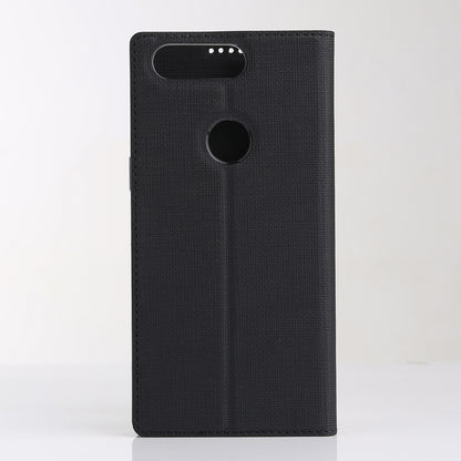 VILI DMX Cross Texture Card Holder Leather Stand Case for OnePlus 5T