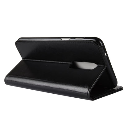 Crazy Horse Magnetic Stand Wallet Leather Mobile Phone Case for OnePlus 6