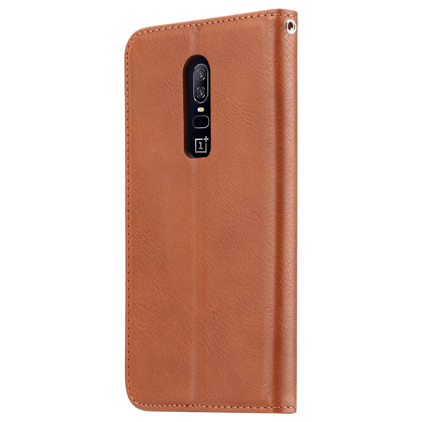 PU Leather Auto-absorbed Stand Wallet Phone Case for OnePlus 6