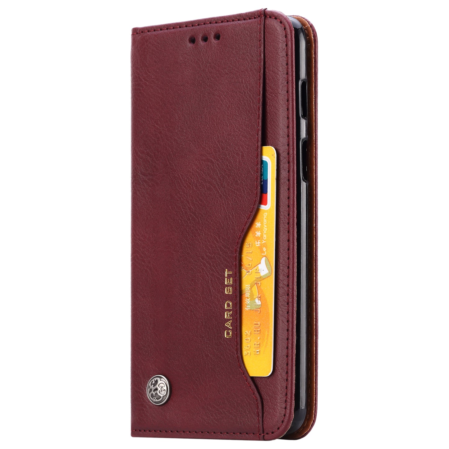 PU Leather Auto-absorbed Stand Wallet Phone Case for OnePlus 6