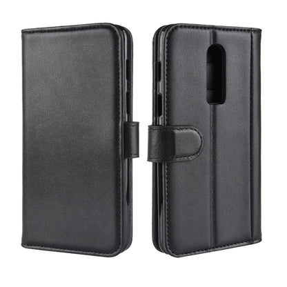 Genuine Leather Wallet Stand Mobile Phone Cover for OnePlus 6