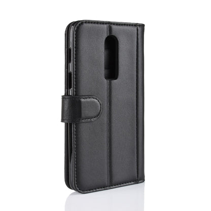 Genuine Leather Wallet Stand Mobile Phone Cover for OnePlus 6