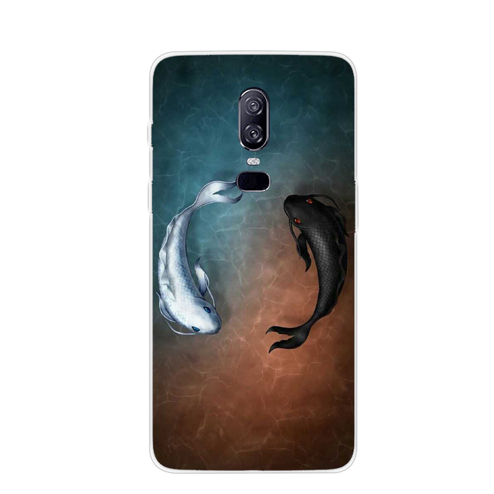 Pattern Printing TPU Phone Shell for OnePlus 6