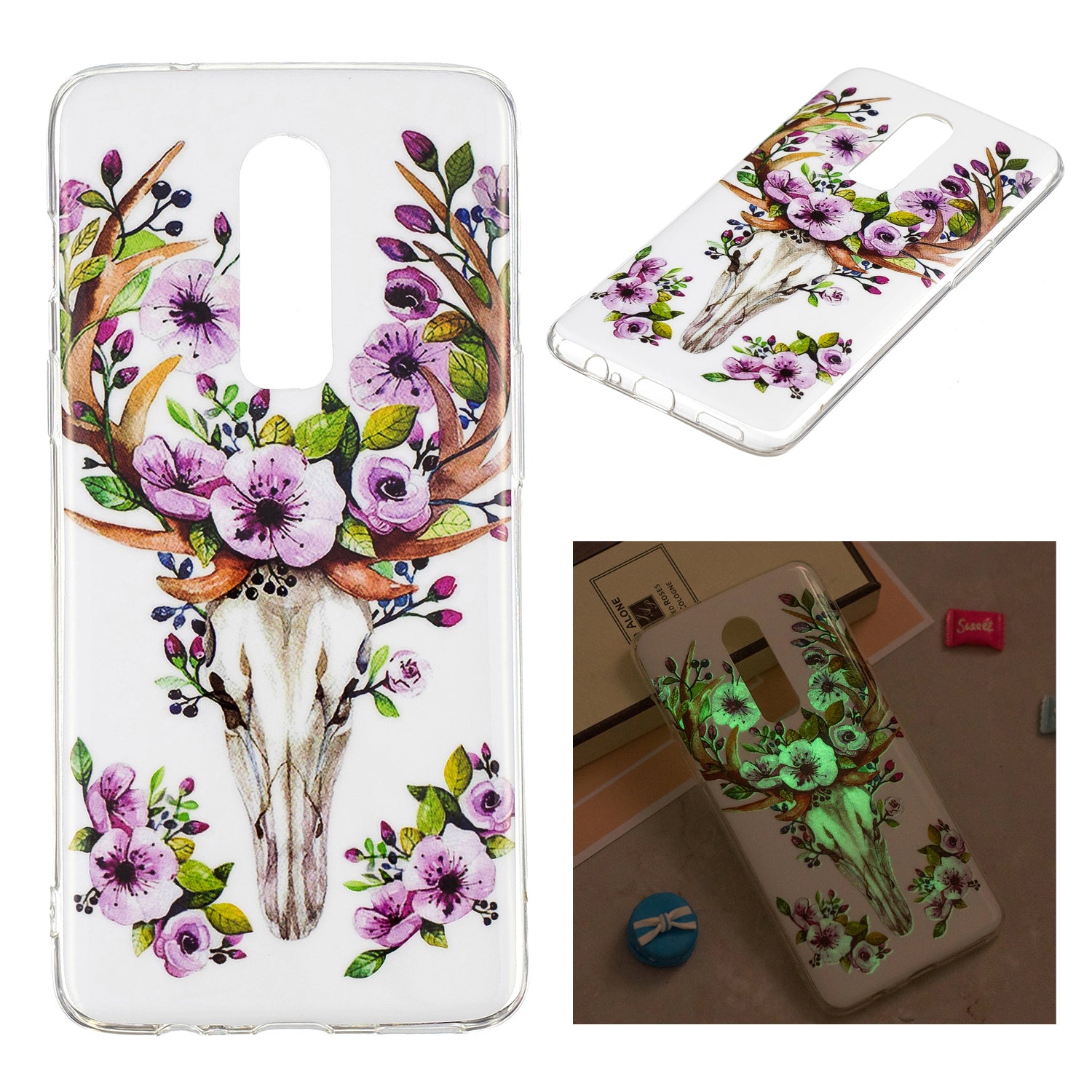Noctilucent IMD TPU Case for OnePlus 6