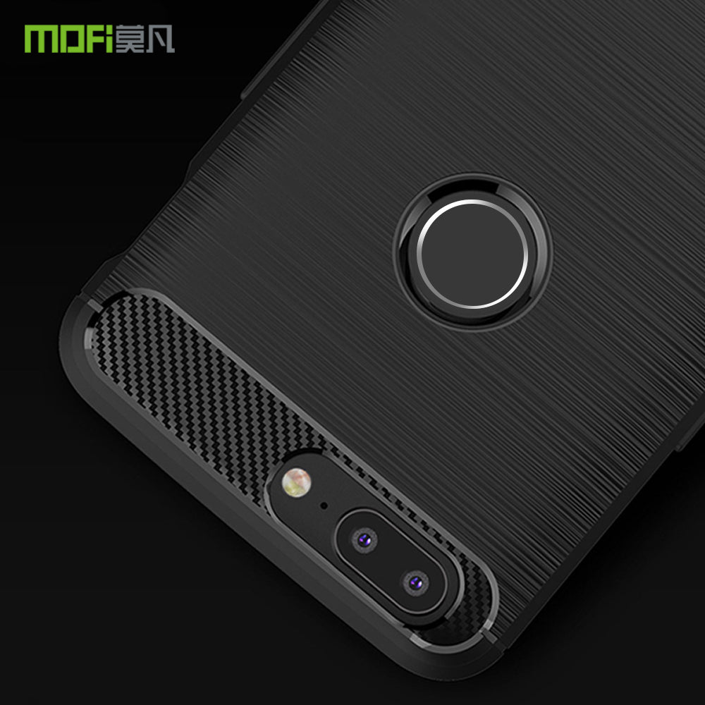 MOFI Carbon Fiber Texture Brushed TPU Phone Cover for OnePlus 5T