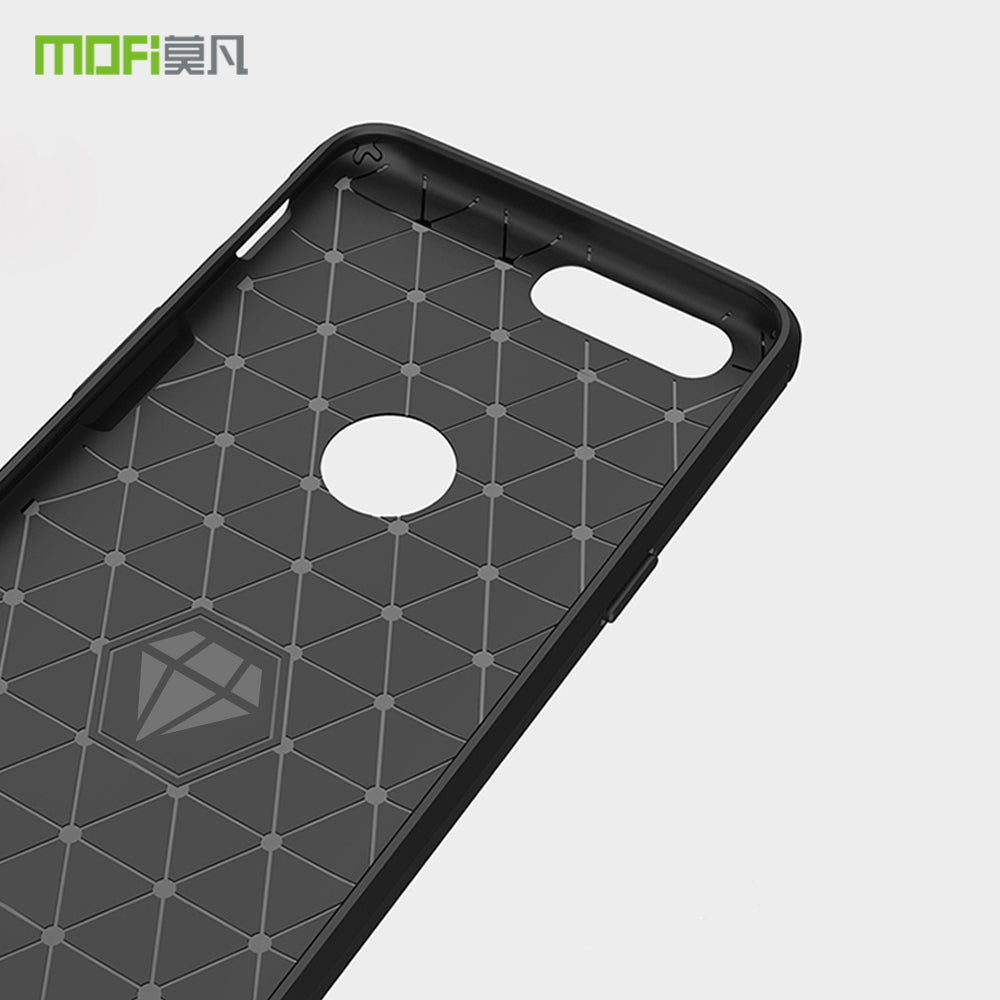 MOFI Carbon Fiber Texture Brushed TPU Phone Cover for OnePlus 5T