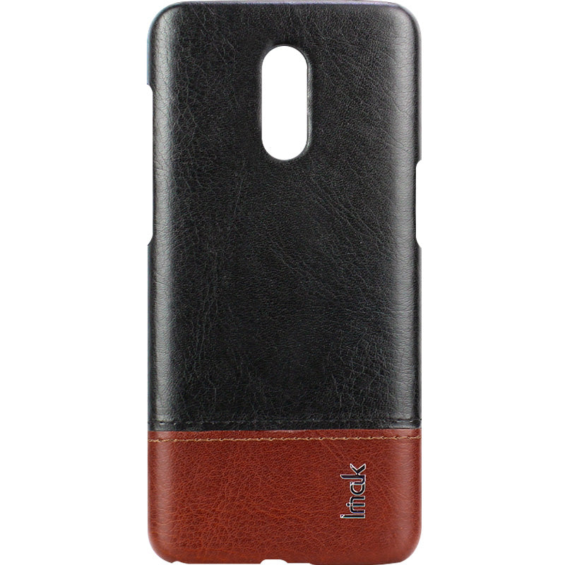 IMAK Ruiyi Series PU Leather Coated Hard PC Mobile Cover for OnePlus 6T