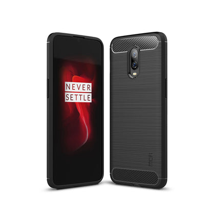 MOFI Carbon Fiber Texture Brushed TPU Protection Case for OnePlus 6T