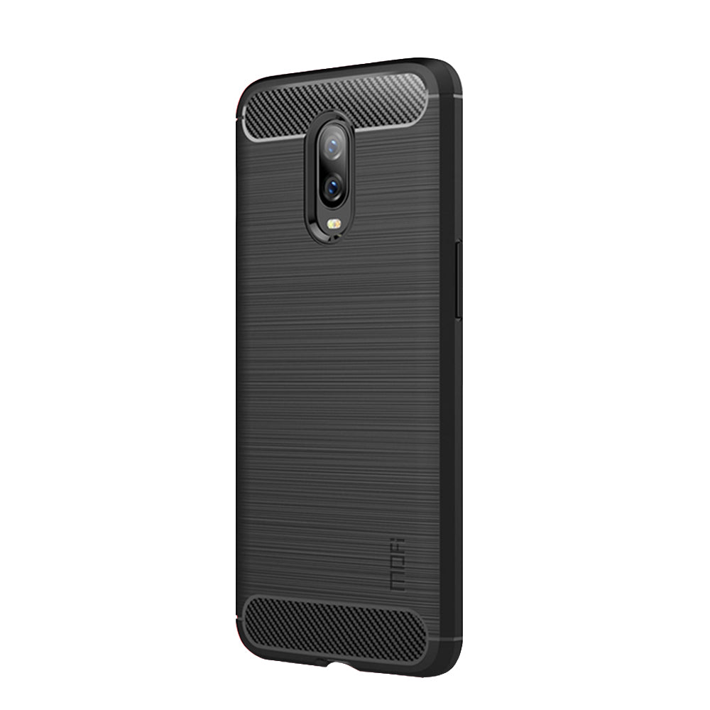 MOFI Carbon Fiber Texture Brushed TPU Protection Case for OnePlus 6T