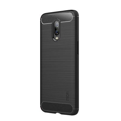 MOFI Carbon Fiber Texture Brushed TPU Protection Case for OnePlus 6T