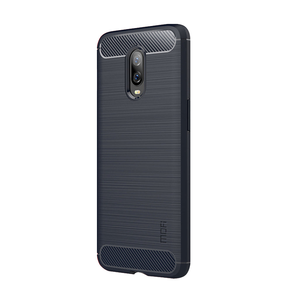 MOFI Carbon Fiber Texture Brushed TPU Protection Case for OnePlus 6T
