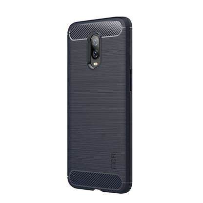 MOFI Carbon Fiber Texture Brushed TPU Protection Case for OnePlus 6T