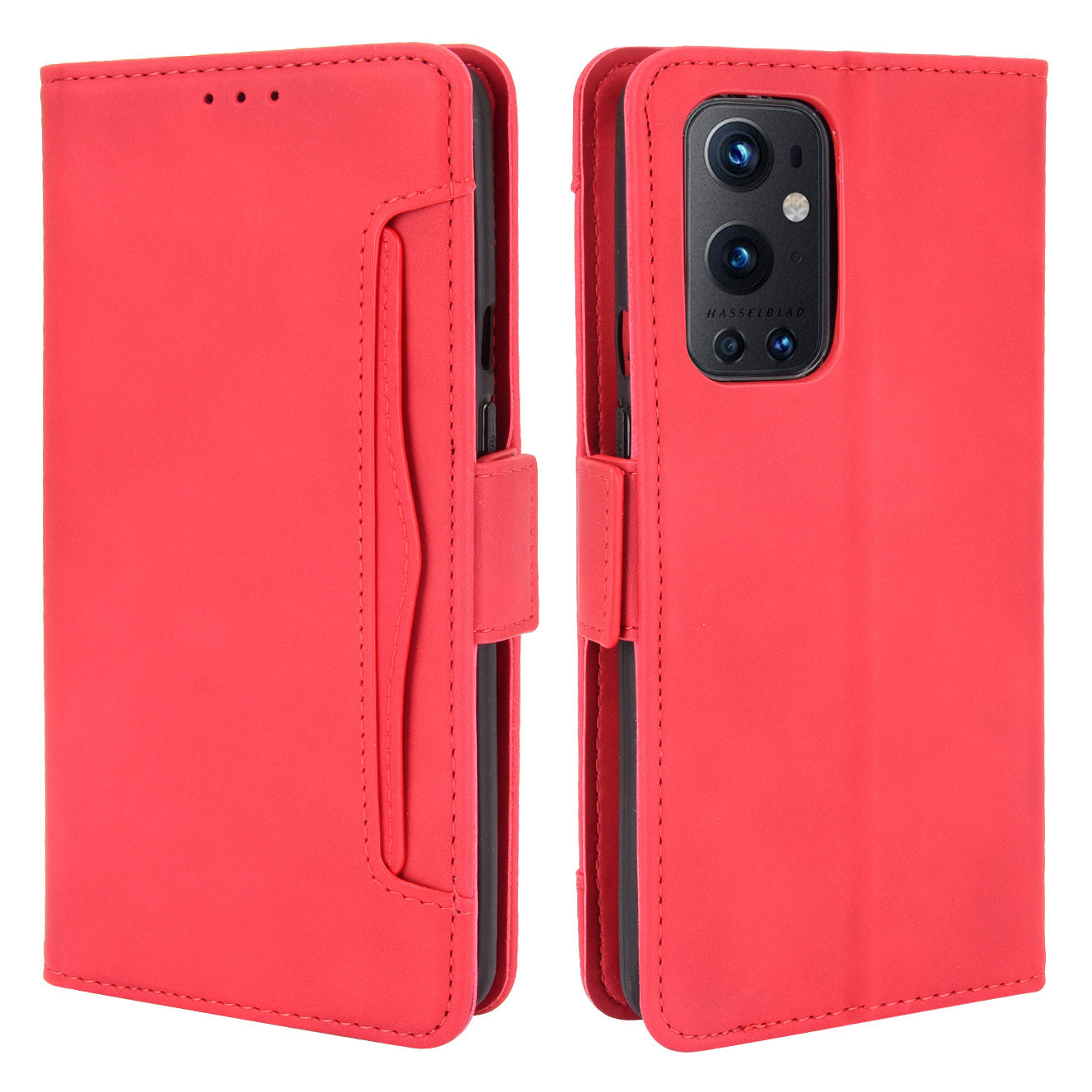 For OnePlus 9 Pro Full Protection Leather Wallet Protective Case with Multiple Card Slots Design
