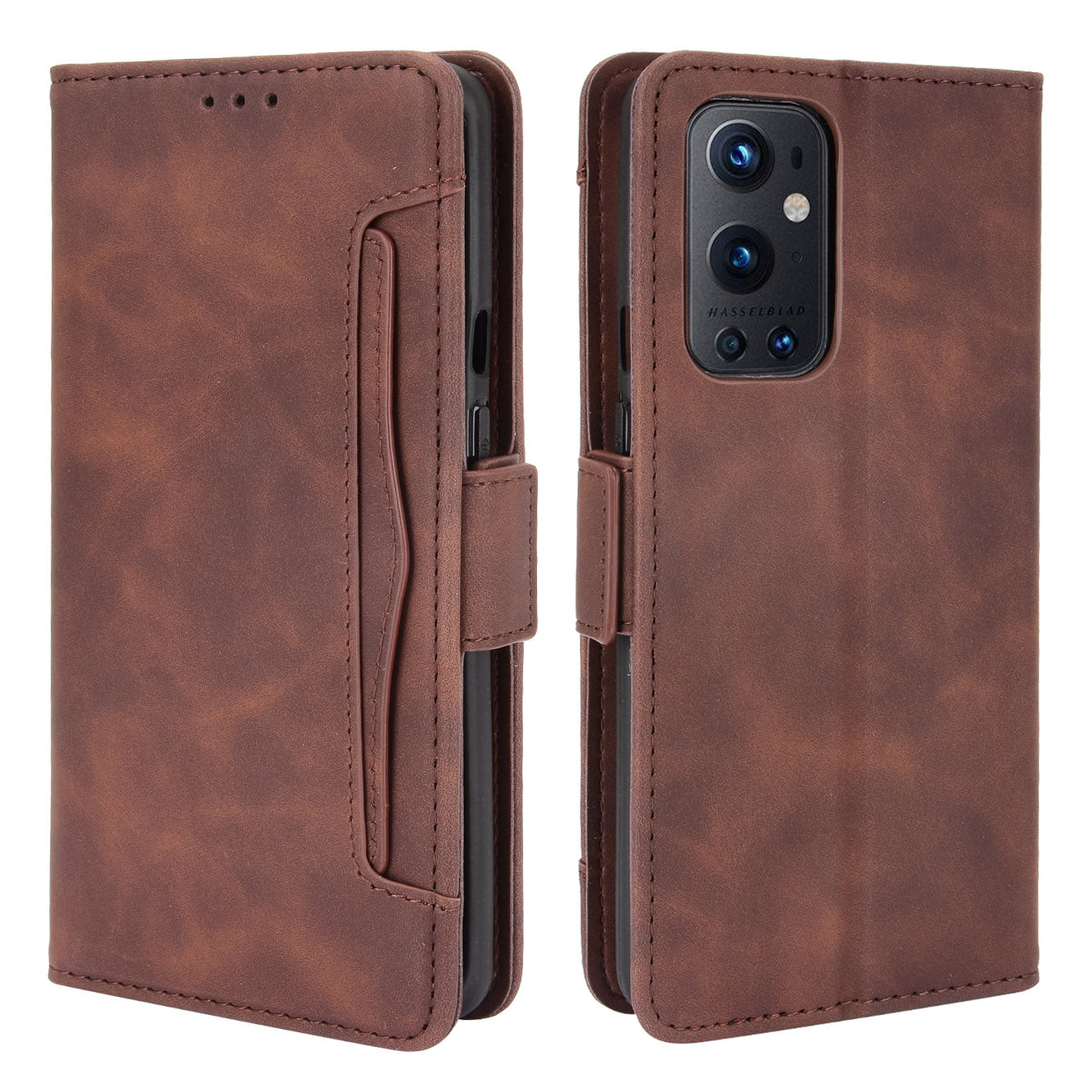 For OnePlus 9 Pro Full Protection Leather Wallet Protective Case with Multiple Card Slots Design