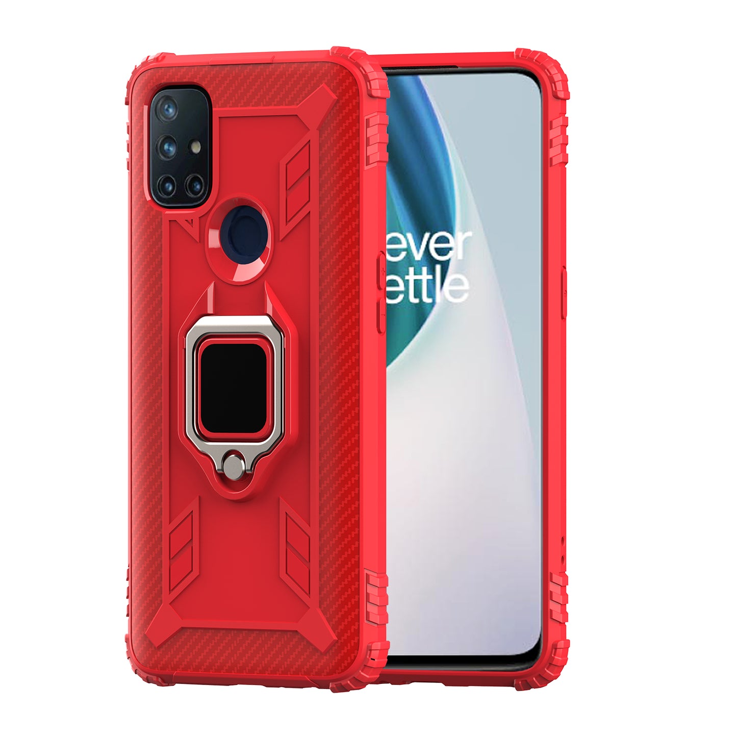 TPU Finger Ring Kickstand Phone Protective Case for OnePlus Nord N10 5G