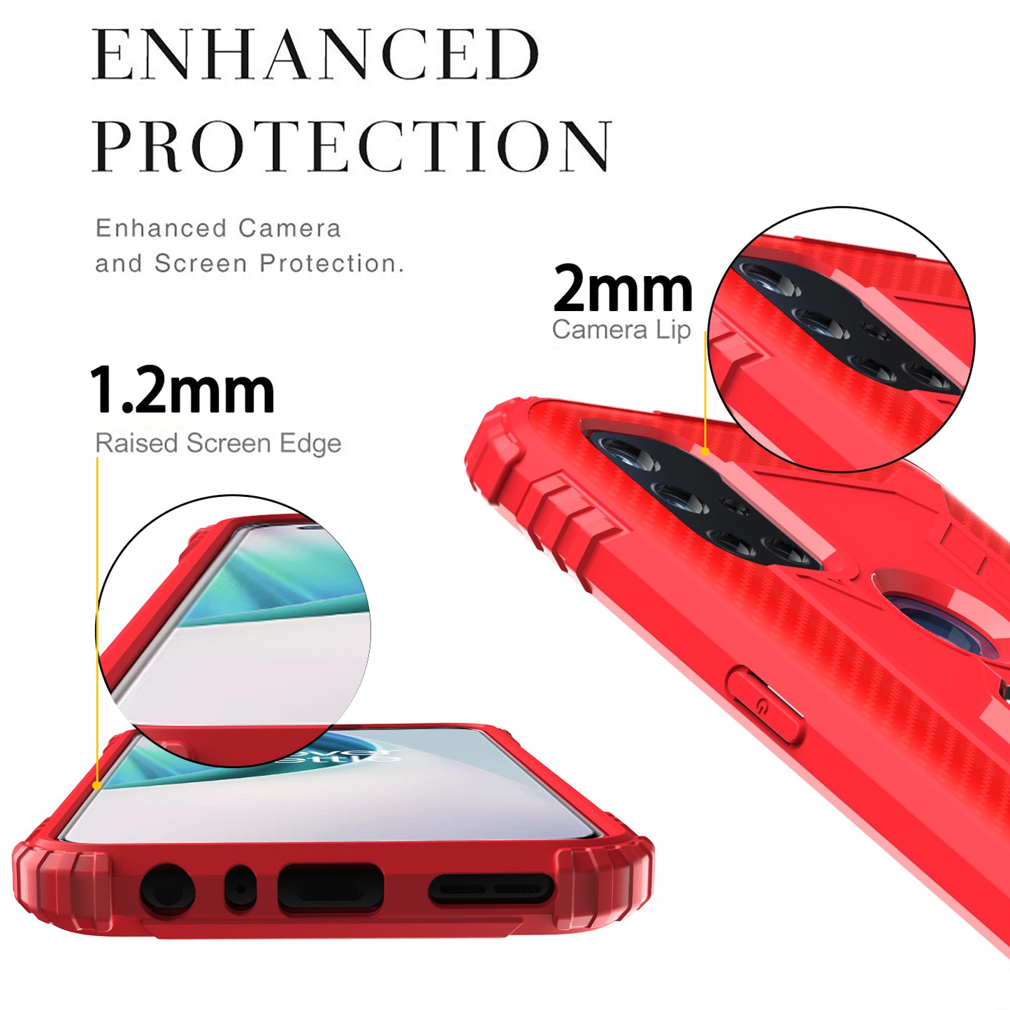 TPU Finger Ring Kickstand Phone Protective Case for OnePlus Nord N10 5G