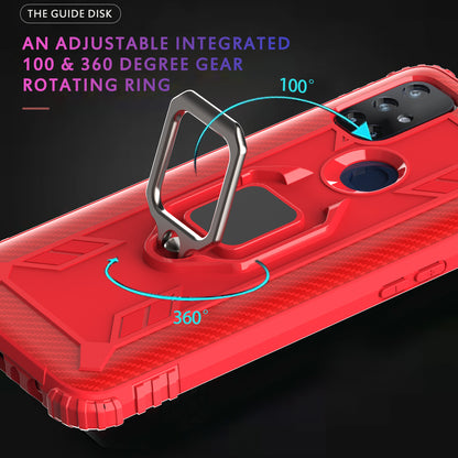 TPU Finger Ring Kickstand Phone Protective Case for OnePlus Nord N10 5G