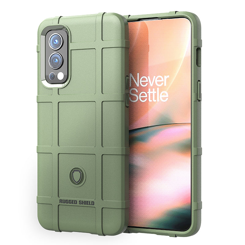 Full Body Rugged Square Grid Texture Shockproof Soft TPU Drop Protective Cover for OnePlus Nord 2 5G