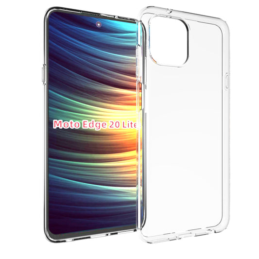 10Pcs/Pack Watermark Resistant Clear Flexible TPU Phone Case for Motorola Edge 20 Lite