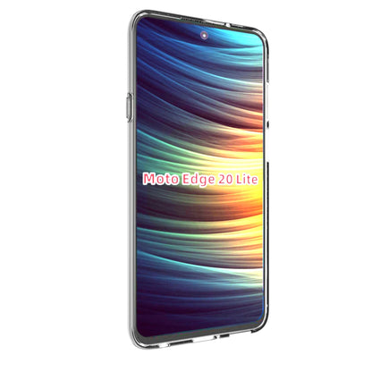 10Pcs/Pack Watermark Resistant Clear Flexible TPU Phone Case for Motorola Edge 20 Lite