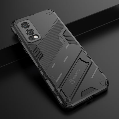 Full-Body Protection Slim Hard PC + Soft TPU Cover with Kickstand for OnePlus Nord 2 5G