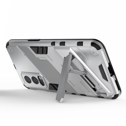 Full-Body Protection Slim Hard PC + Soft TPU Cover with Kickstand for OnePlus Nord 2 5G