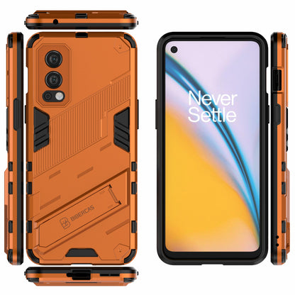 Full-Body Protection Slim Hard PC + Soft TPU Cover with Kickstand for OnePlus Nord 2 5G