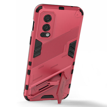 Full-Body Protection Slim Hard PC + Soft TPU Cover with Kickstand for OnePlus Nord 2 5G