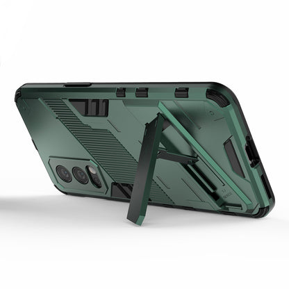 Full-Body Protection Slim Hard PC + Soft TPU Cover with Kickstand for OnePlus Nord 2 5G