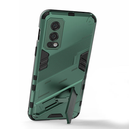 Full-Body Protection Slim Hard PC + Soft TPU Cover with Kickstand for OnePlus Nord 2 5G