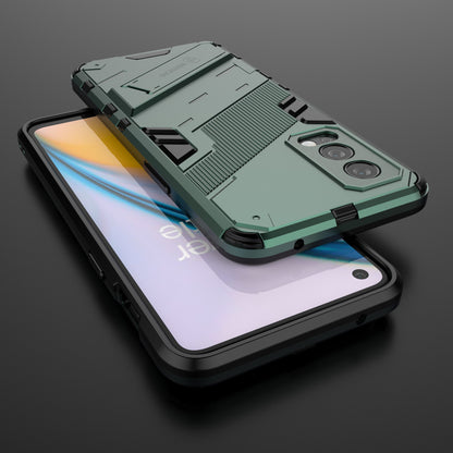 Full-Body Protection Slim Hard PC + Soft TPU Cover with Kickstand for OnePlus Nord 2 5G