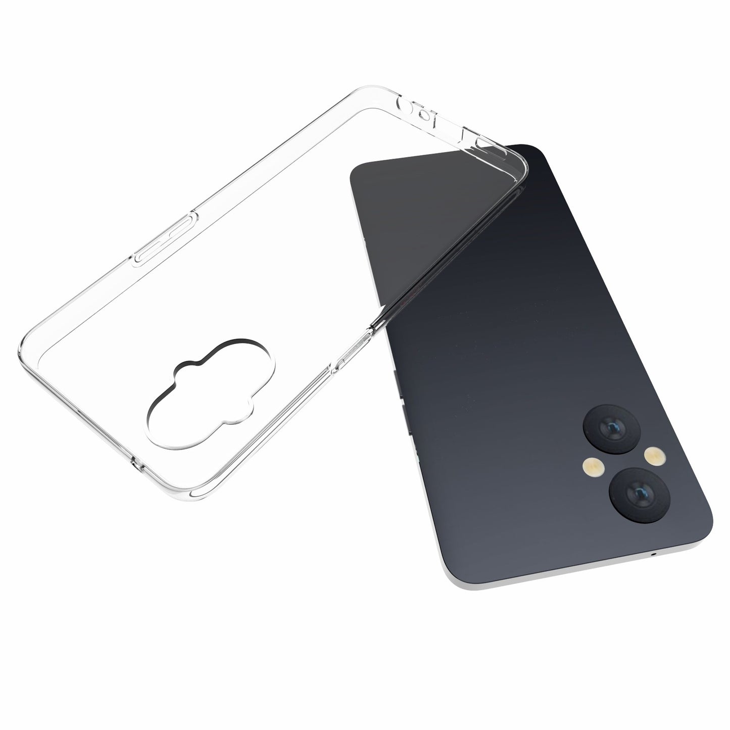10Pcs/Pack Clear TPU Case for OnePlus Nord N20 5G/Oppo A96(China), Inner Watermark Resistant Protective Anti-Fall Phone Cover